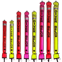 DIVING SMB 1.2m 1.5m 1.8m Buoy Colorful Visibility Safety Inflatable Scuba Diving SMB Surface Signal Marker Buoy Accessory 2