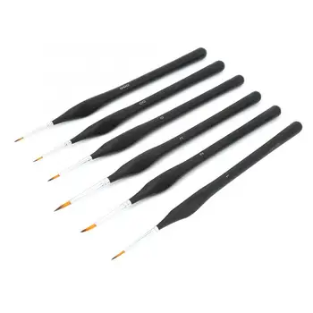 

6pcs Nylon Hair Detail Paint Brush Line Drawing Pen for Watercolor Acrylic Oil Painting artes