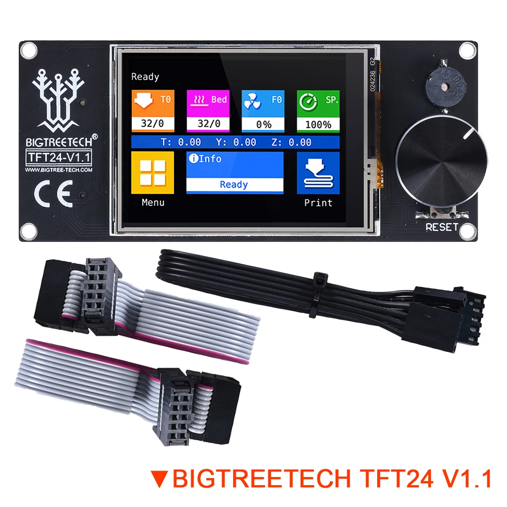 BIGTREETECH TFT24 V1.1 Display Similar 12864 LCD Touch Screen For Ender 3  3D Printer Parts SKR V1.3 V1.4 Turbo PRO MINI E3 Board
