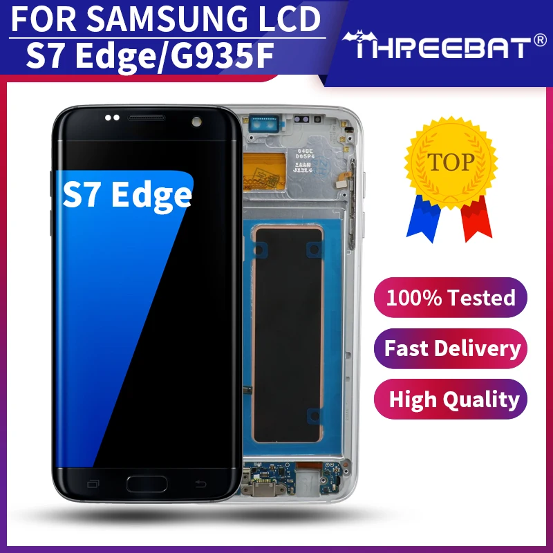 5 ''SUPER AMOLED для SAMSUNG Galaxy S7 Edge LCD G935F SM G935FD сенсорный дисплей дигитайзер в сборе запасная часть + Сервисный