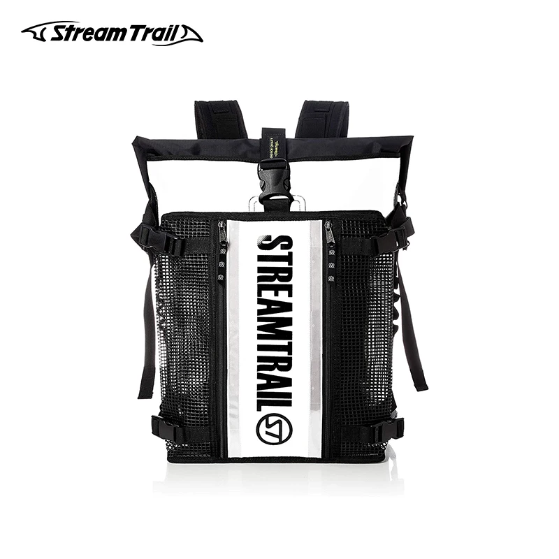 

StreamTrail Waterproof Bag Outdoor Roadster 30L Backpack Wet Dry Separation Detachable Bag Water Resistance Roll-Top Closure