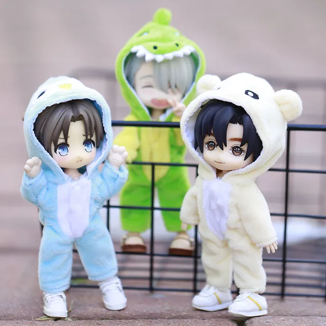 New Cute Dinosaur animal monster Doll Clothes for ob11,obitsu 11,molly, gsc,1/12 BJD Doll Accessories Clothing BJD Baby Clothes 6