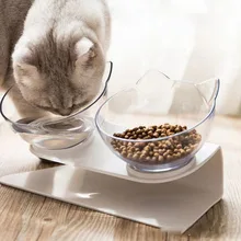 

Cat Food Bowl Non-Slip Pet Bowls for Cat Dog Pet Feeding Water Bowl Double Bowl Cat Dogs Feeder Protection Cervical Pet Supplies