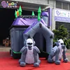 5*4* 4.2m Halloween digital-painted inflatable haunted house/customized Halloween decorated ghost house inflatable toys 1