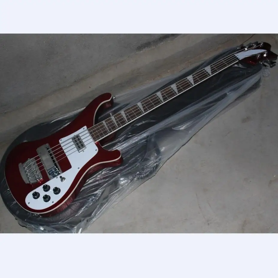 5 струн Rickenback 4003 fireglo электрический бас металлик КРАСНАЯ ОТДЕЛКА 5 струн Ricken 4003 бас
