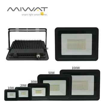 

110V 220V LED FloodLight 10W 50W 100W Reflector LED Flood Light Waterproof IP68 Spotlight Wall Outdoor Lighting Warm Cold White