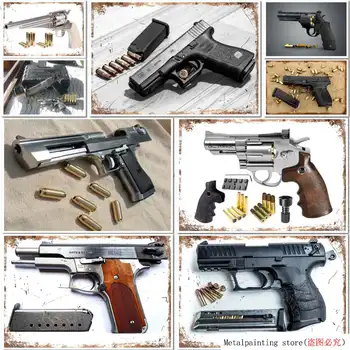 

The Handgun 101 Desert Eagle Gun Metal Tin Sign Poster Plaque Bar Pub Club Cafe Home Plate For Wall Decor Art 20x30 cm