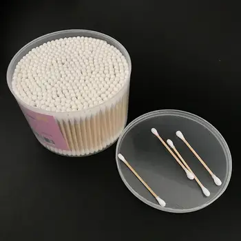 

500pcs/ Pack Double Head Cotton Swab Women Makeup Bamboo Cotton Buds Eyeshadow Blending Tool For Nose Ears Cleaning Tools