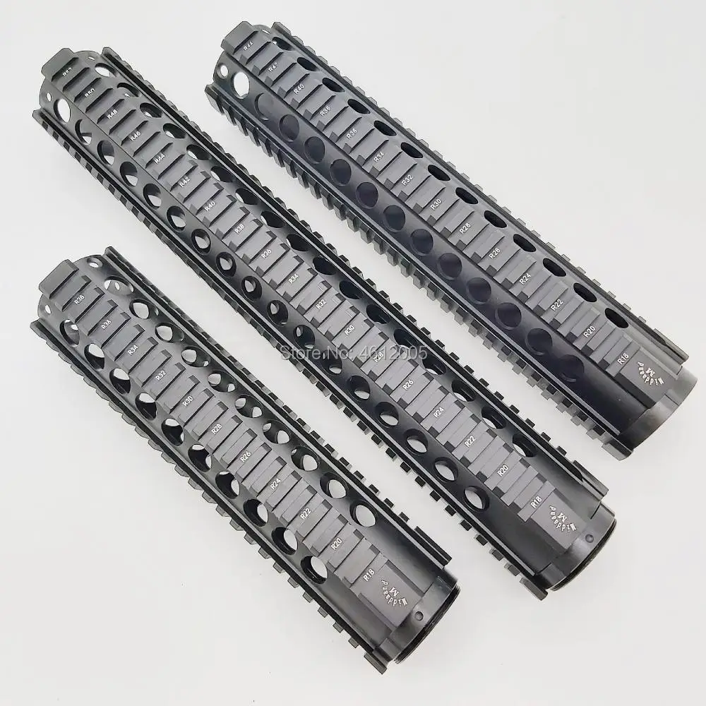 

M4 M16 Free Float Quad Rail ar 15 tactical Handguard Picatinny Quad Rail Mount for m4 m16 10 12 15 inch