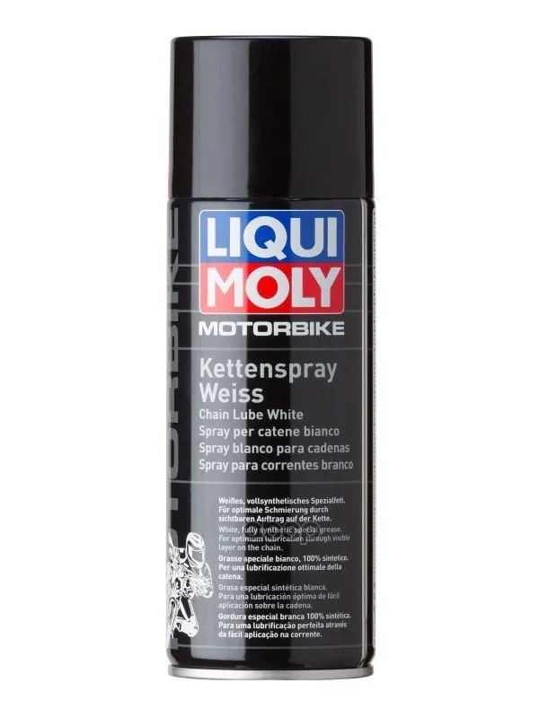 Белая Цепная Смазка Для Мотоциклов 400ml Racing Kettenspray Weiss Liqui moly арт. 1591
