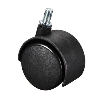 

uxcell Furniture Casters 2 Inch Nylon M8 x 15mm Threaded Stem Swivel Caster Wheels, 38lb Capacity Each Wheel, 10 Pcs
