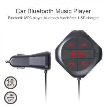 

Wireless Bluetooth Car Kit Hands-free Auto FM Transmitter Modulator MP3 Player Dual USB Port Extend MP3 USB SD MMC + 3.5mm AUX