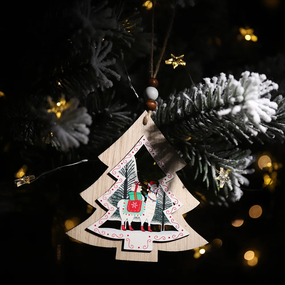 Подвески на рождественскую елку с полой овечкой, подвесное украшение, пентаграмма, сердце, полые, рождественские, новогодние, вечерние, рождественские, детские игрушки