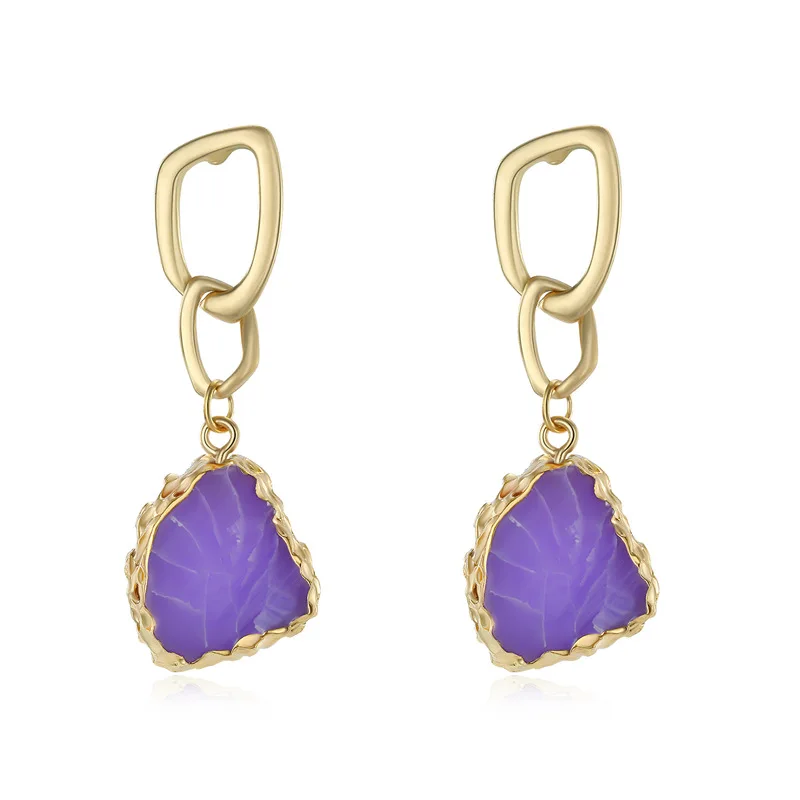 BELLAHYDIARY Vintage Elegant Purple Resin Earings Drop Earrings For Women Jewellery Pendientes Wedding Earring 2019 Brincos 374 (11)