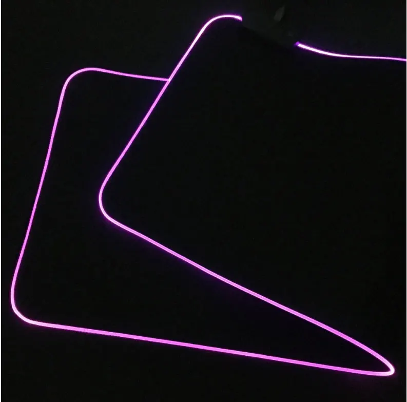 Светящаяся игровая коврик для мыши негабаритная тонкая поверхность Водонепроницаемая швейная скатерть-коврик красочный свет RGB Esports атмосферная лампа