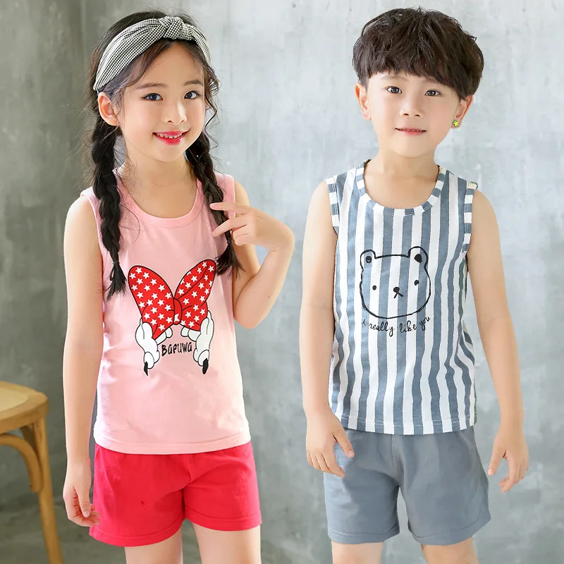 Boys Girls Short Pyjamas PJ Set Pajamas Sleepwear Nightwear Summer