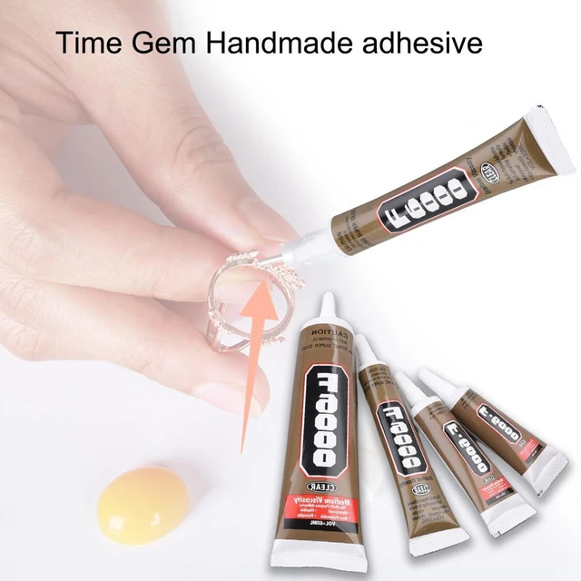 2 Tubes of GEM-TAC Glue Adhesive for Jewelry Making, Crafts, each is 5