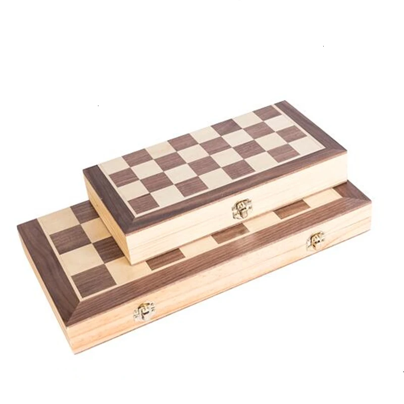 

Chess Board High-end Puzzle Chess Set Chess Pieces Are Magnetic Wooden Checker Board Solid Wood Pieces Folding Chess Game