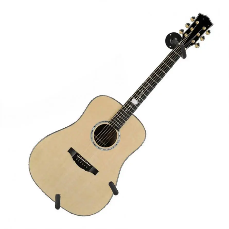 Gancho de suspensión de guitarra de montaje en pared, madera de haya  maciza, tipo dividido, soporte de guitarra Horizontal para bajo, ukelele,  soporte de violín - AliExpress