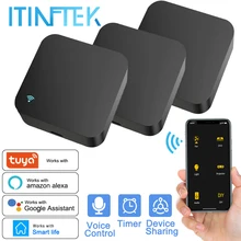 Inteligente wifi ir controle remoto universal infravermelho tuya casa inteligente controle remoto para tv dvd aud ac funciona com alexa casa do google