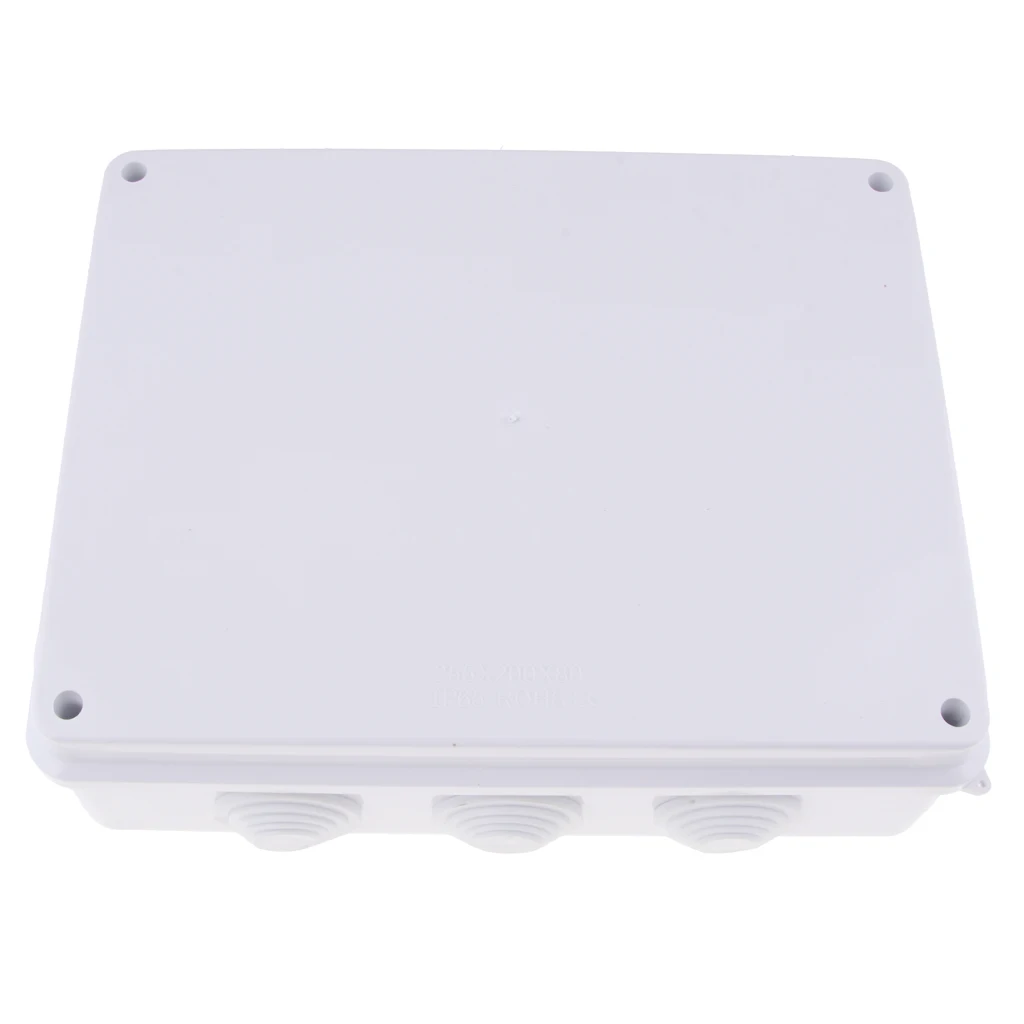 Electronic Equipment Enclosure Box, 10'x 7.8' x 3.1', Non-Metallic, Waterproof Screw Junction Plastic   Case