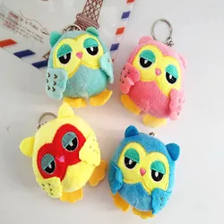 Kawaii 10CM Cute OWL Plush Toys Stuffed Animals KeyChain Doll Squeeze Toys For Kids Adults Gifts