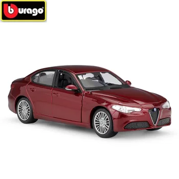 

BBURAGO 1:24 ALFA Romeo Giulia Die-casting Simulation Alloy Car Model Collection Gift Toy Decoration with Box Free Shipping