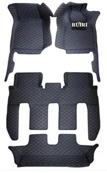 

Good! Custom special car floor mats for Right Hand Drive Nissan Patrol Y62 7 seats 2020 waterproof carpets for Patrol 2019-2011