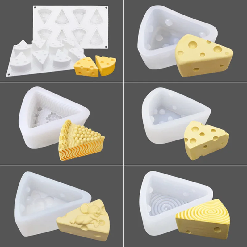 1/8 Grid Cheese Silicone Mould Cake Mould Chocolate Fudge Pastry Baking Decoration Tool DIY Creative Baking Utensils Bakery Tool