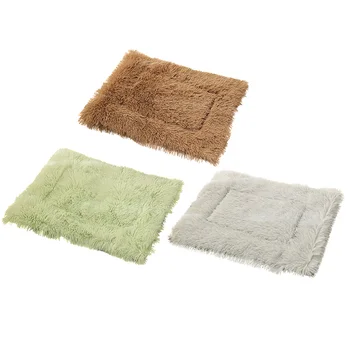 

Soft Square Pet Sleeping Pad Cushion 2 in 1 Winter Warm Cat Dog Plush Blanket Nest Bed for Home Kitten Pet Supplies