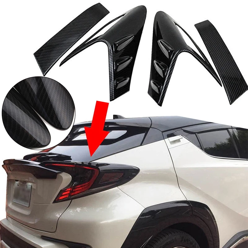 Черный сзади автомобиля хвост лампа светильник Накладка для Toyota C-HR ЧР 4 шт./компл