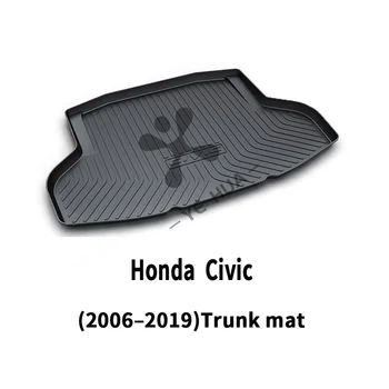 

Honda CIVIC Tenth Generation 06-19 Black Heavy Duty Cargo Floor Mat-all Weather Trunk Protection, Durable HD TPO Fit for
