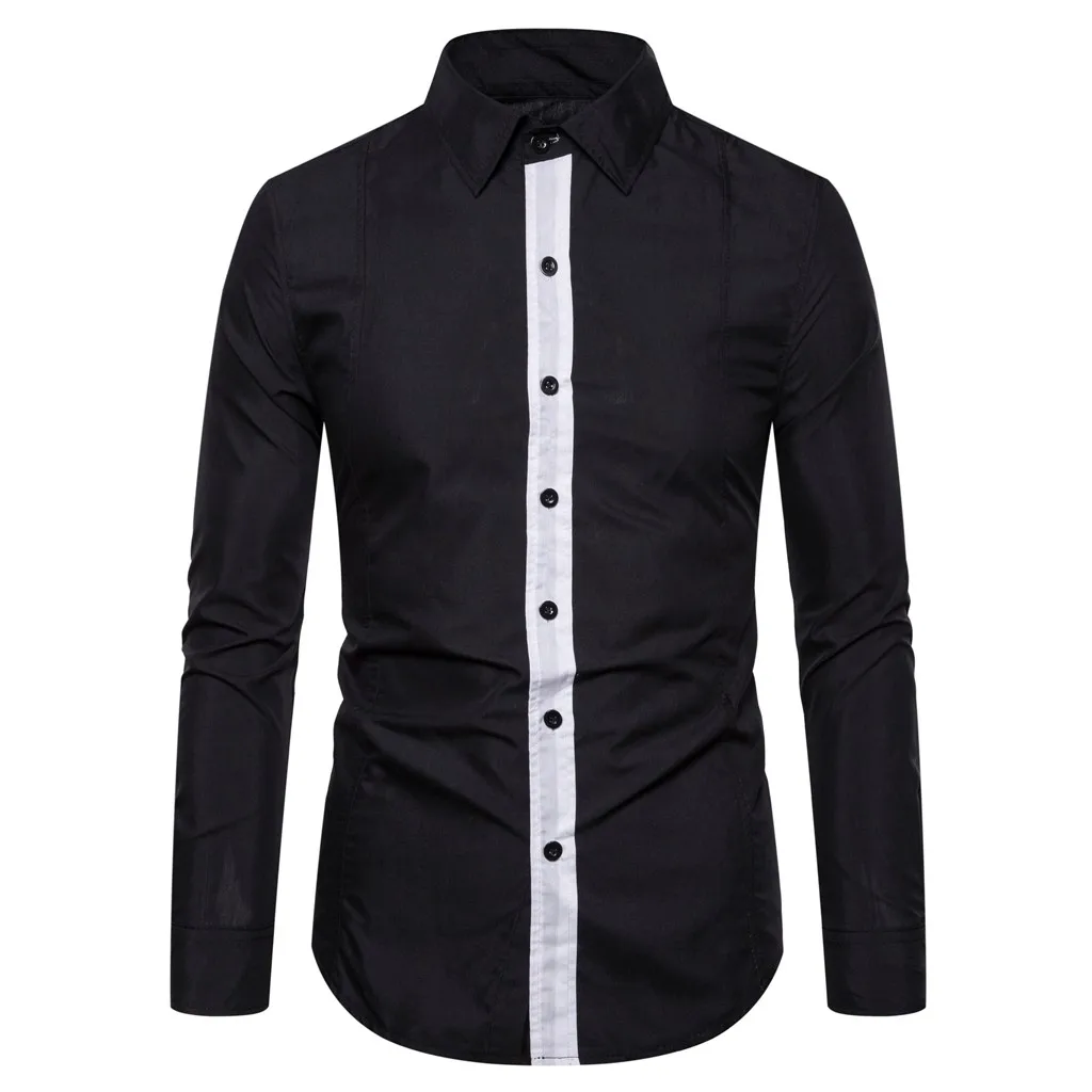 Мужские рубашки с длинным рукавом camisa masculina, приталенные мужские рубашки d90821