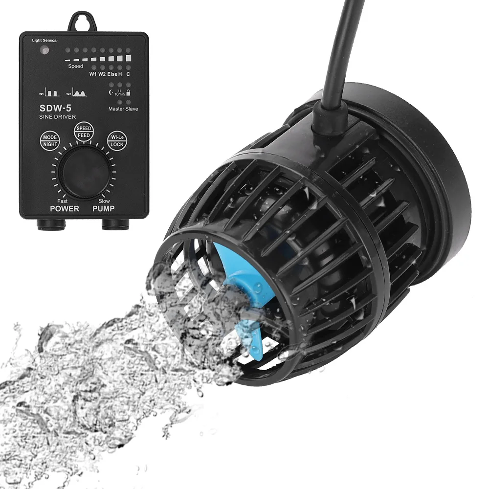 

Jebao Wave Maker DW-5 DW-9 DW-16 SDW-5 SDW-9 SDW-16 series Mute Aquarium fish coral tank water pump flow pump