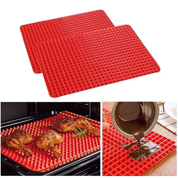 

3 Pieces of Temperature-Resistant Silicone Grill Mat Multifunctional Grill Mat Is Reduced for Grill Cooking