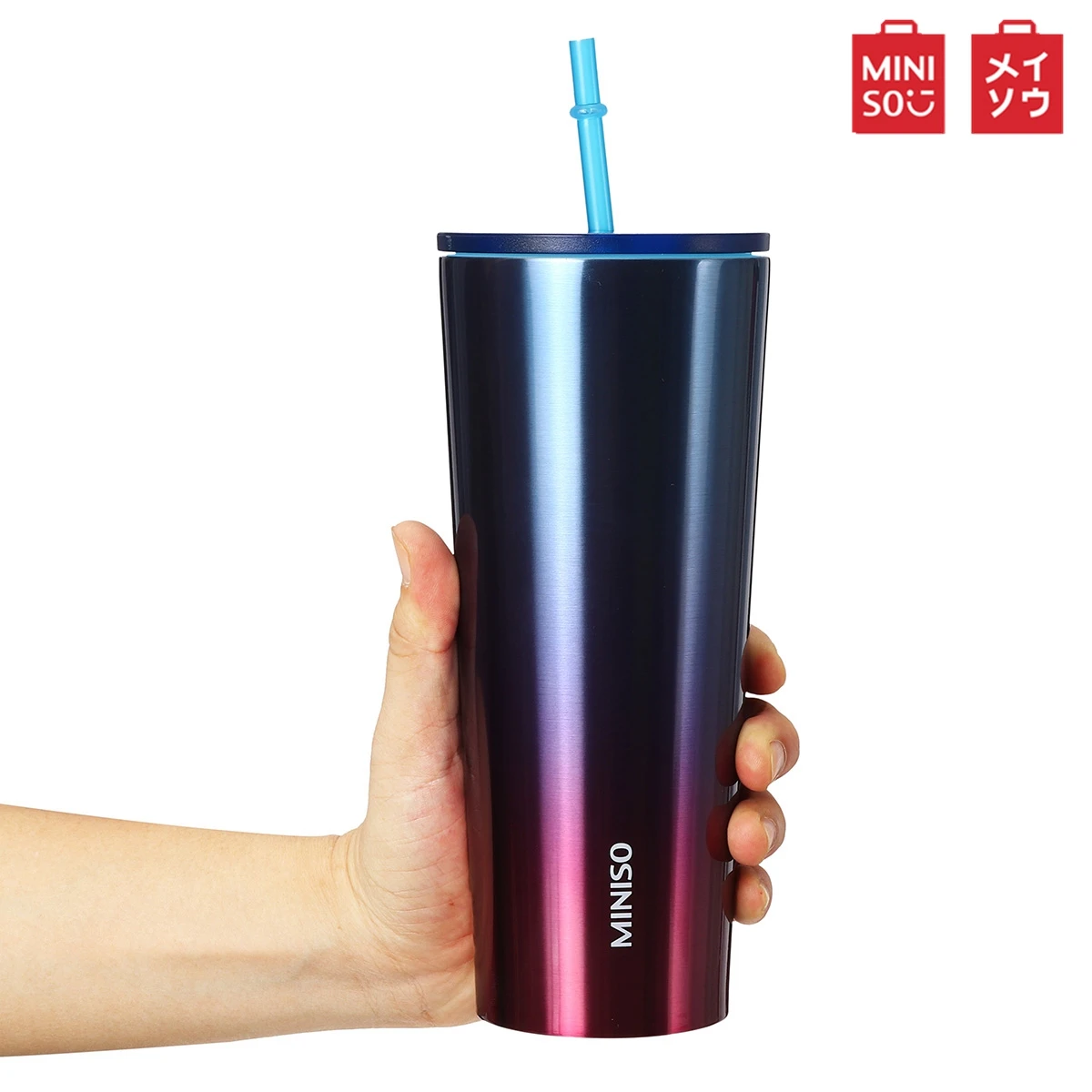 MINISO 750 мл полированная чашка для напитков из нержавеющей стали с матовым покрытием, серия стаканчиков для льда, вина, напитков для дома, кухни, бара