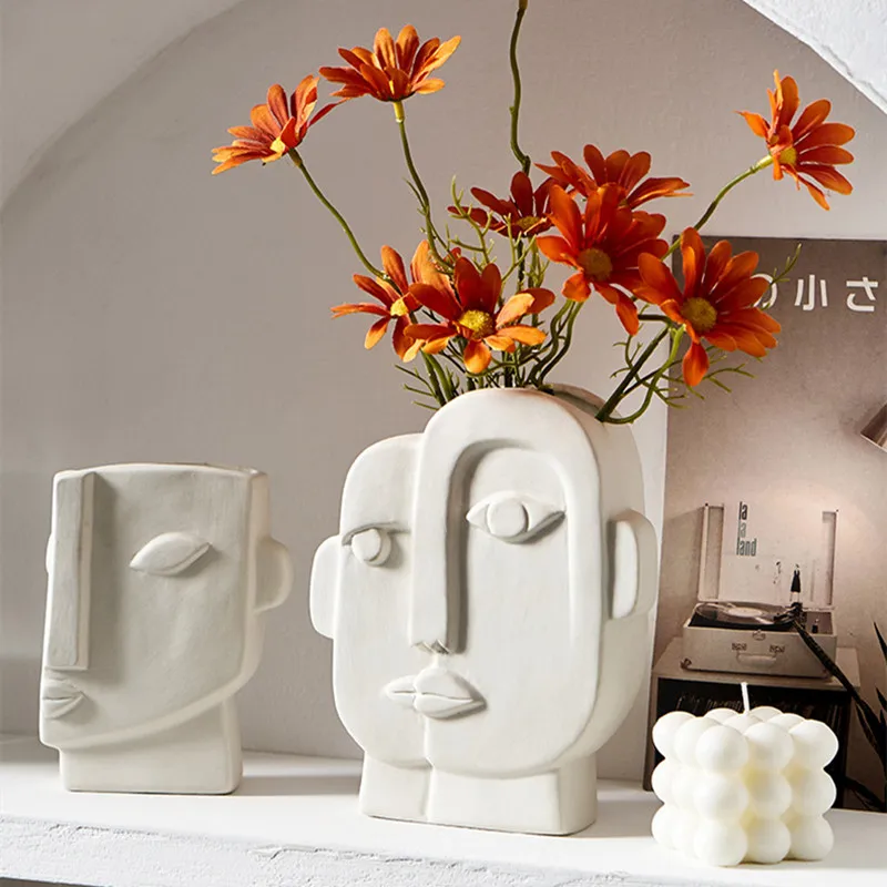 Modern Vases Decoration Home Nordic Style Flower Arrangement Living Room  Origami Flower Pot For Interior Plastic