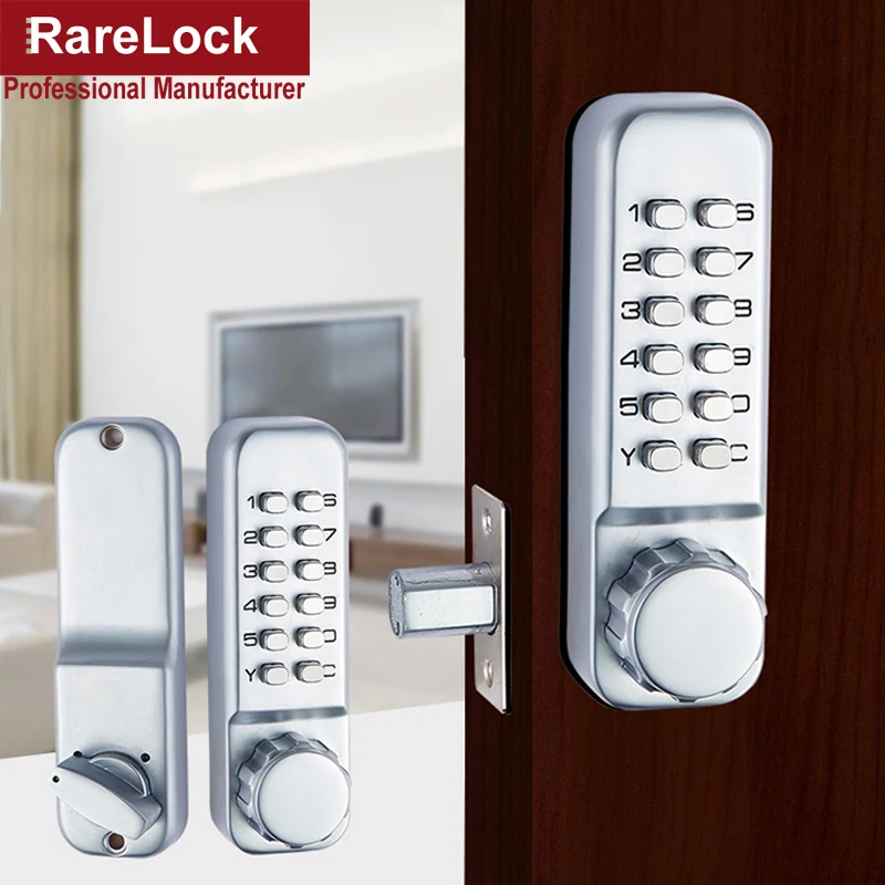 Combination Door Lock Digital Password Push Button Keyless Deadbolt Locks for Home Office