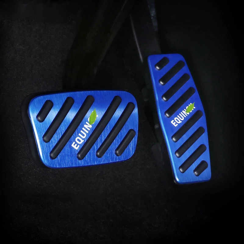 

Car Non-Drilling Accelerator brake pedal Cover Aluminum pads Interior Refit For Chevrolet Equinox 2017-2019 2020 Accessories