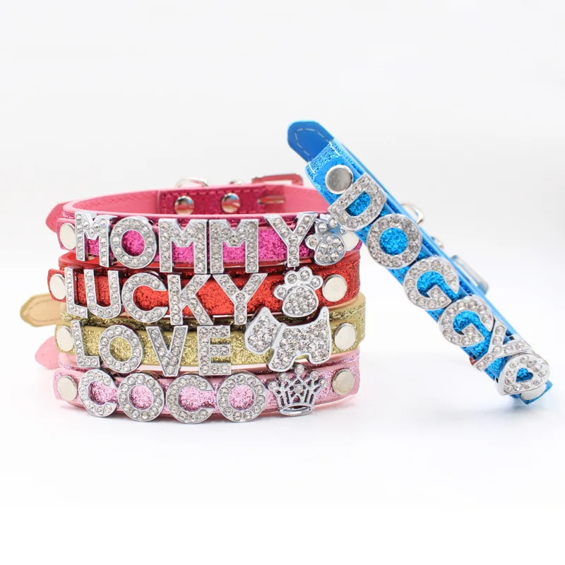 Именной ошейник сделай сам персонализированный для щенка и кошки с алмазной