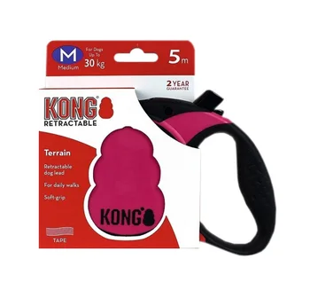 

KONG KONG TERRAIN belt leash Roulette animal 5m Fuchsia Size M