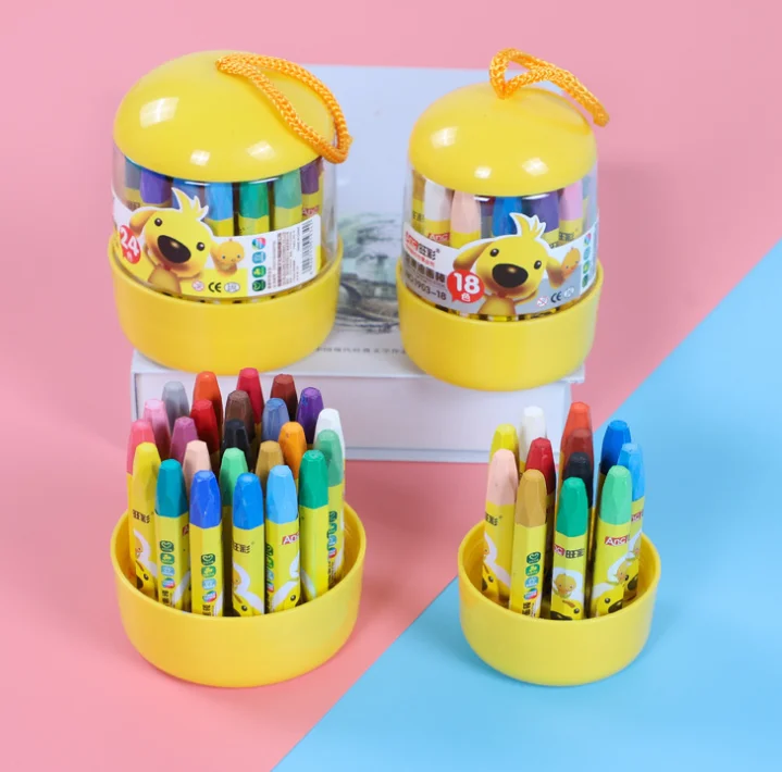 12/18/24 Colors/Set Bulb Shape Oil Pastel for Artist Students Drawing Pen School Stationery Art Supplies Wax Crayon pencil
