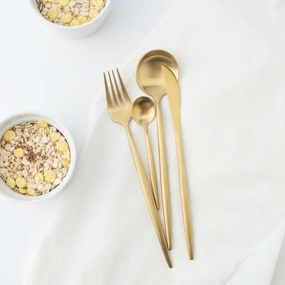 

Xiaomi Mijia Metal Tableware Stainless Steel Spoon Set Smart Home Maision Maxx Knife Spoon Fork Tea-spoon 4 Kit Simple Style