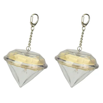 

2 Pcs Solar Powered Diamond Light Decorative Hanging Lamp Outdoor LED Lights Hanging Landscape Lamp