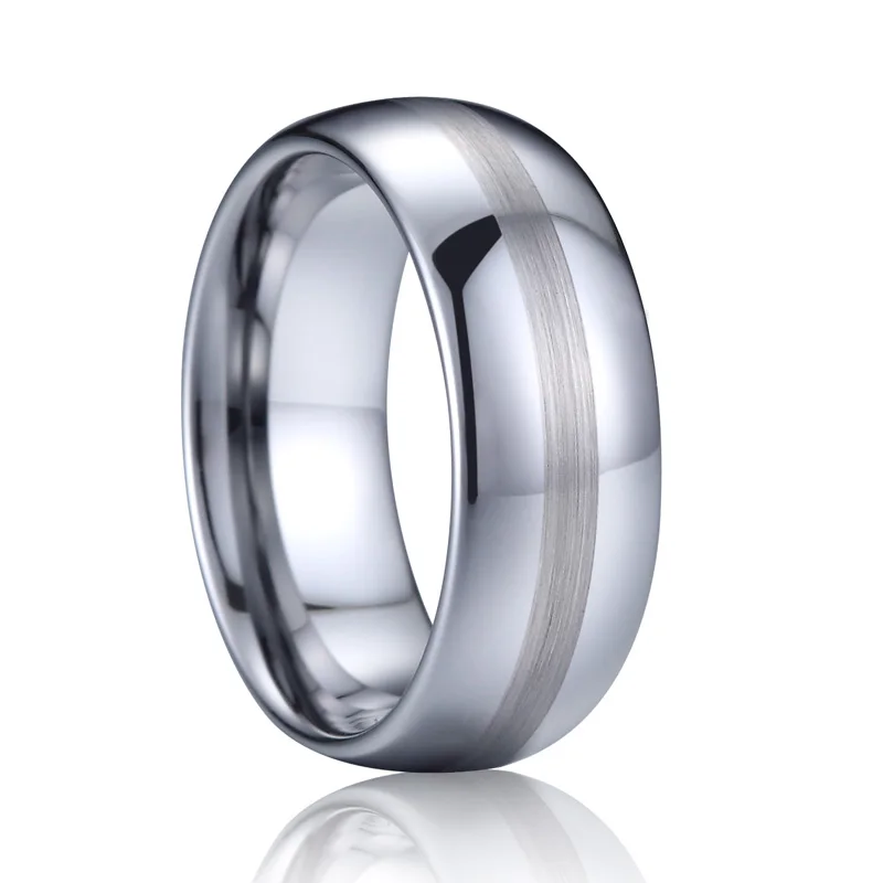 

Tungsten Carbide Rings Wedding Bands for men Top Quality Never Fade luxury designer jewelry Size 6 to size 13
