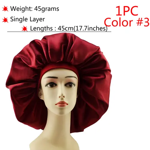 New Silk Sleeping Cap Night Hat Head Cover Bonnet Satin Cheveux Nuit For Curly Hair Care Women Beauty Maintenance Designer - Image 19