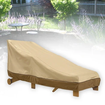

Outdoor Waterproof With Storage Bag Lounger Cover Canopy Garden Furniture Patio Chaise Multifunction Courtyard Solid Portable
