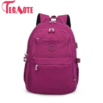 

TEGAOTE School Backpack For Teenage Girl Mochila Women Backpacks Large Computer Bagpack Casual Laptop Backpack Female Mochilas