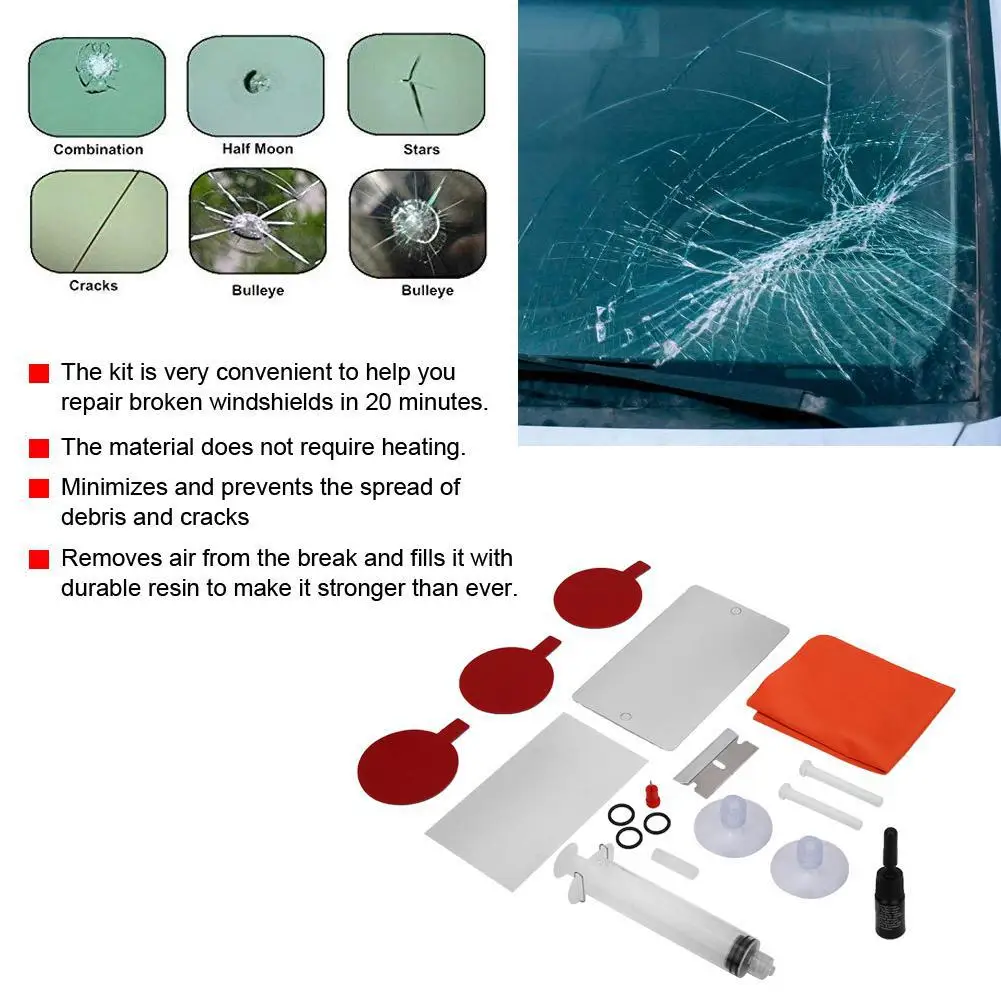 Перекрестная граница Горячая ремонт трещины лобового стекла автомобиля инструмент лобовое стекло Прихватки раздел обновления ремонтный набор