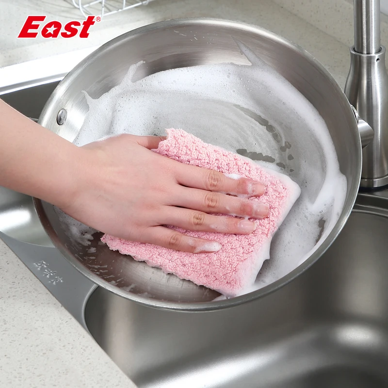 Восточные высококачественные кухонные чистящие средства, моющие полотенца, тряпки, губка, микрофибра, ткань для чистки посуды